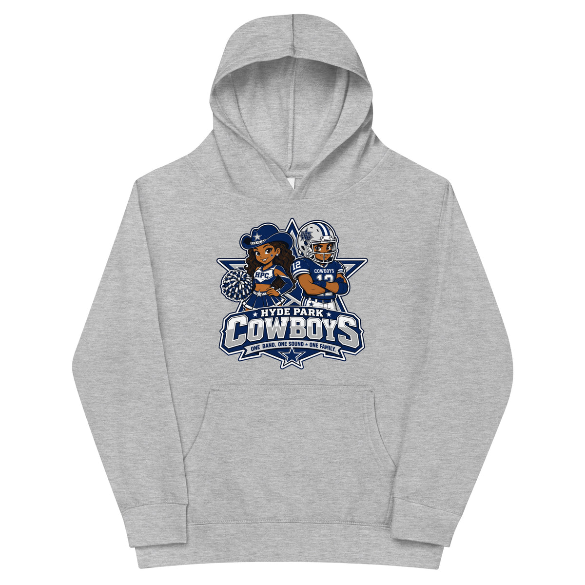 Performance | Youth Hoodie | Hyde Park Cowboys | Vanguard Logo