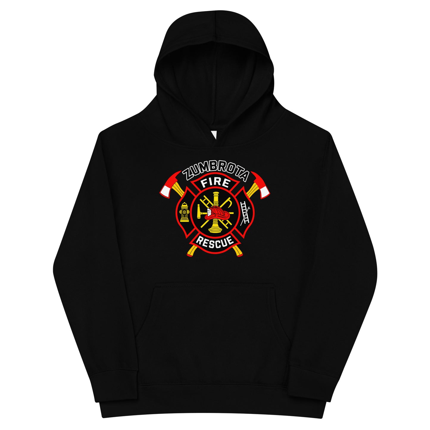Performance | Youth Hoodie | Zumbrota Fire Department | Vanguard Logo