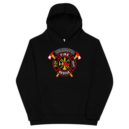 Performance | Youth Hoodie | Zumbrota Fire Department | Vanguard Logo