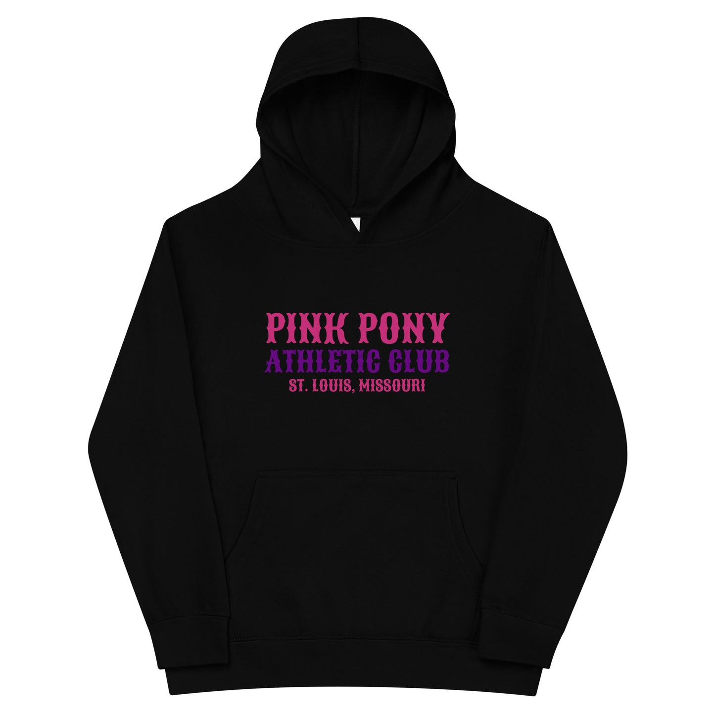 Performance | Youth Hoodie | Pink Pony Athletic Club | Athletic Wordmark Logo