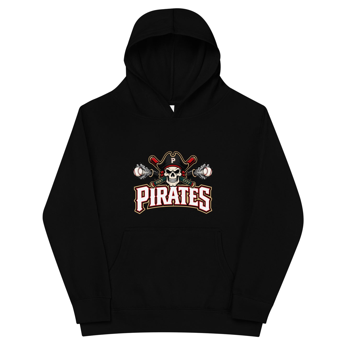 Performance | Youth Hoodie | Port City Pirates | Cannonball Portside Logo