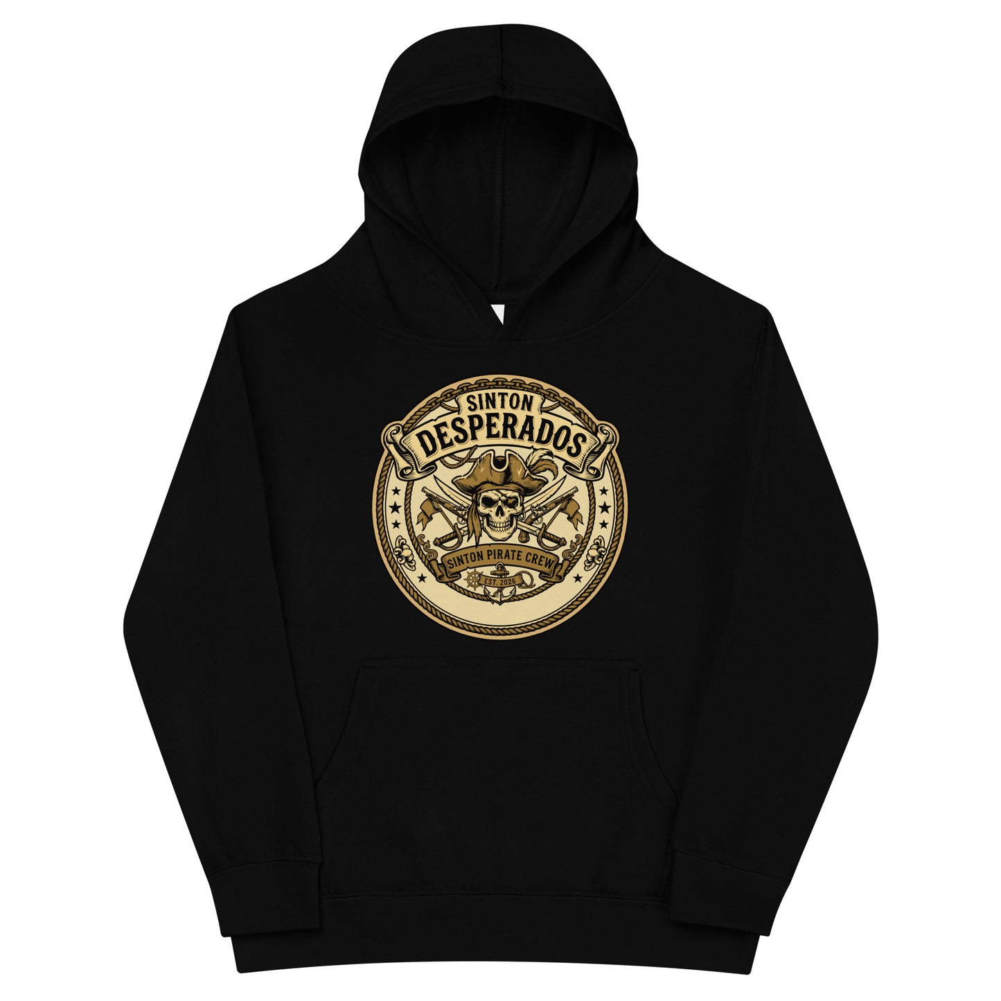 Performance | Youth Hoodie | Sinton Desperados Baseball | Badge Logo