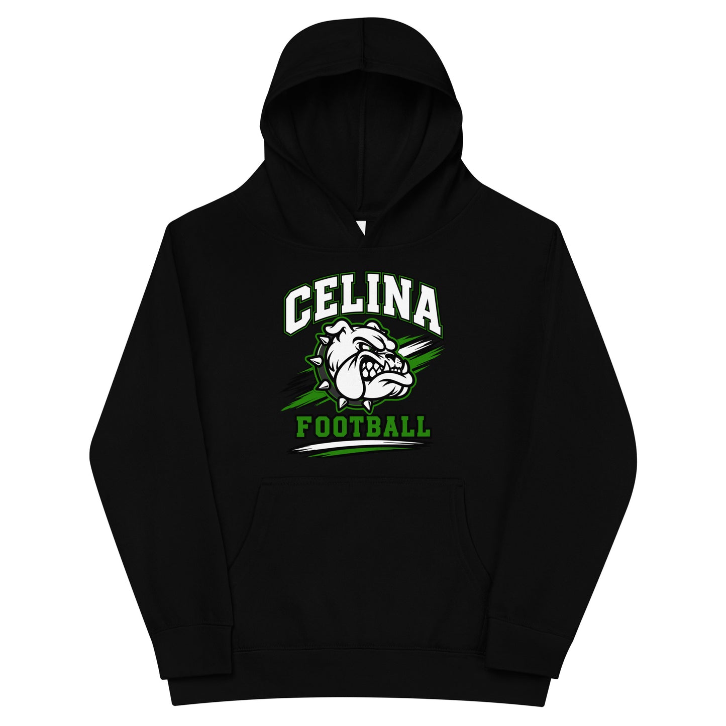 Performance | Youth Hoodie | Celina Black Football | Emblem Logo