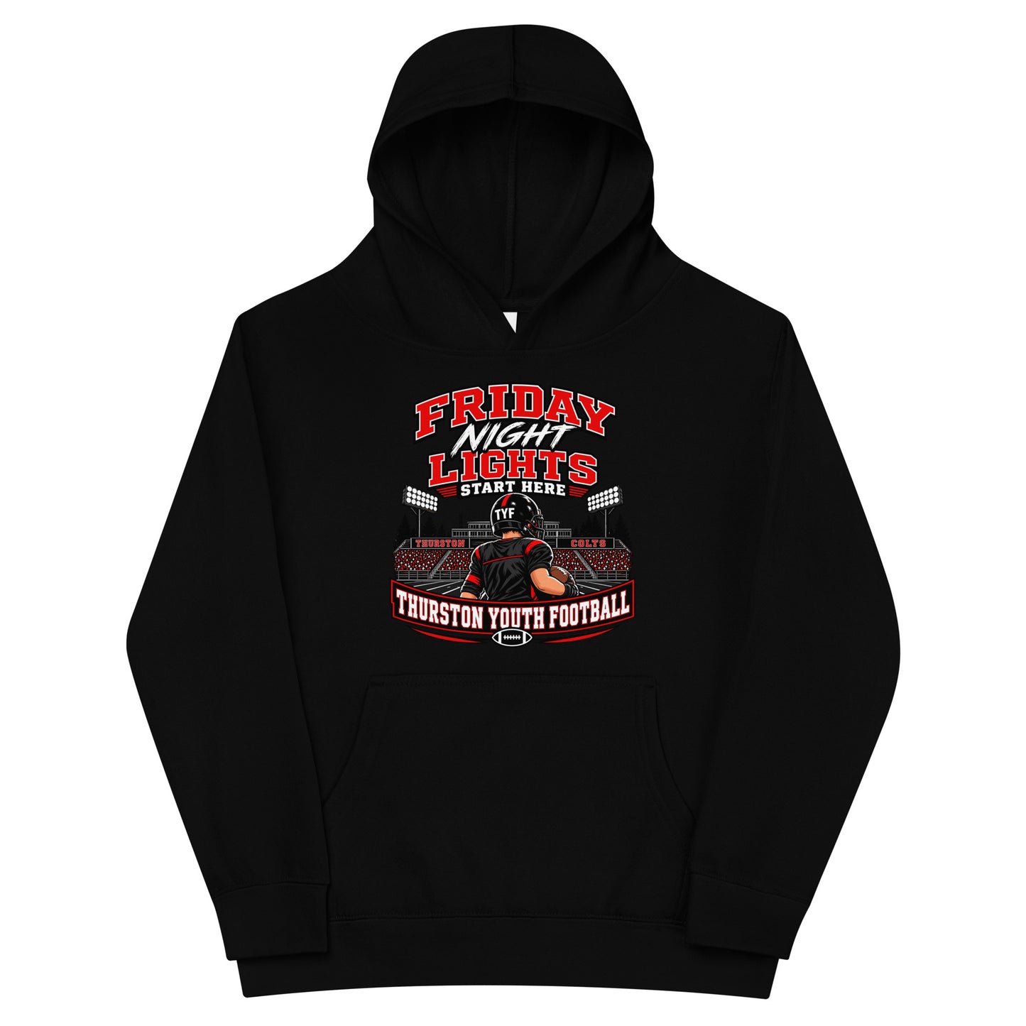Performance | Youth Hoodie | Thurston Youth Football | Vanguard Logo
