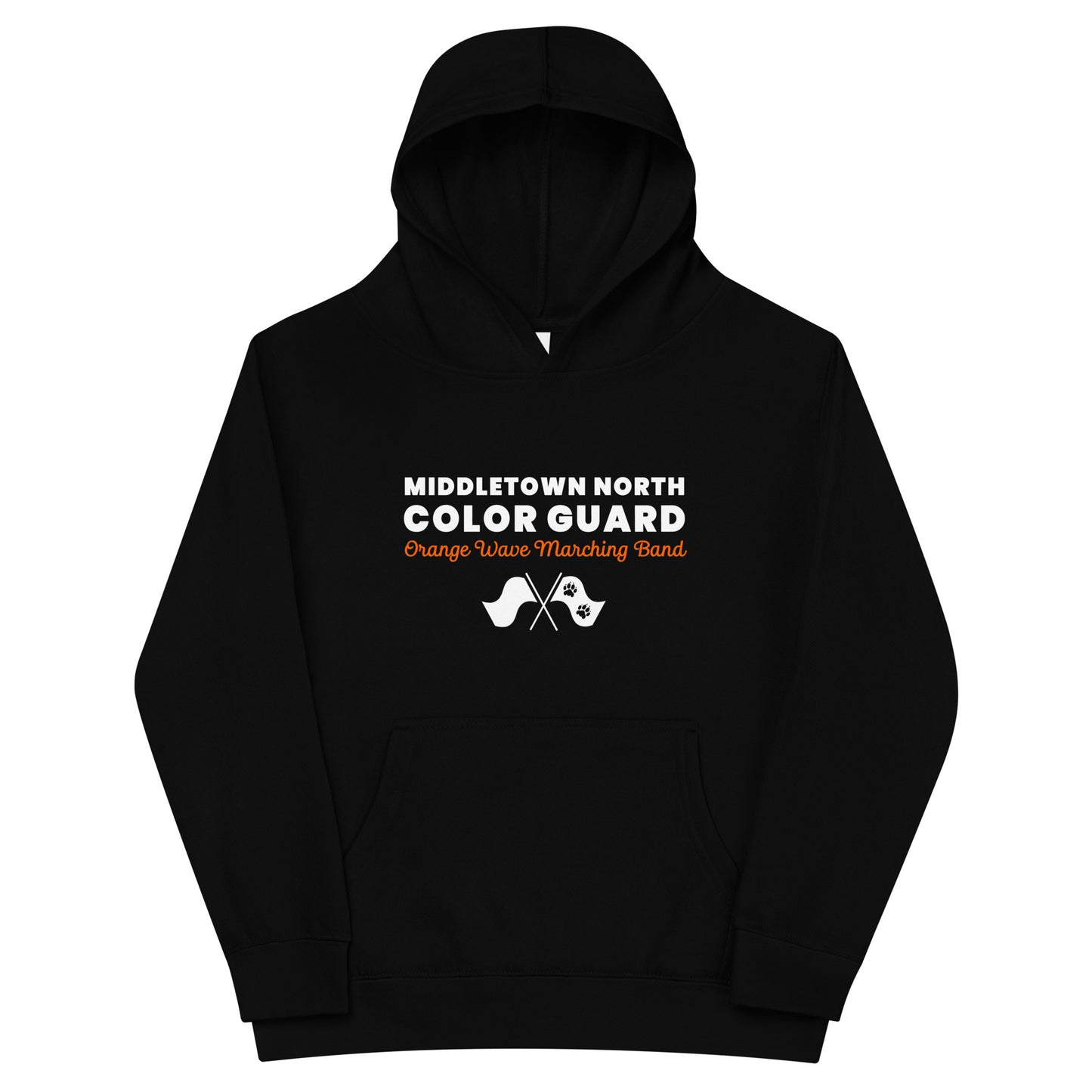 Performance | Youth Hoodie | Orange Wave Marching Band | Modern Script Logo