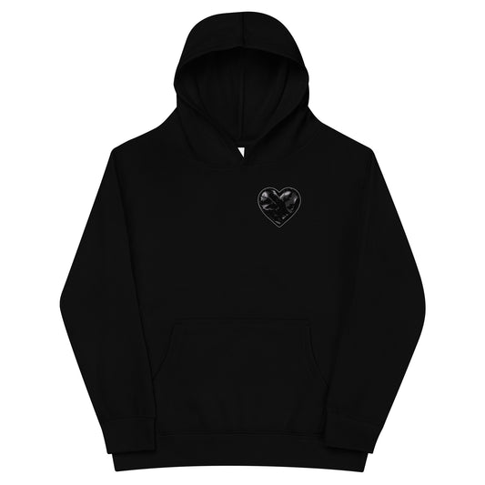 Performance | Youth Hoodie | Obsidian Heartbeat | Heart Crest Logo