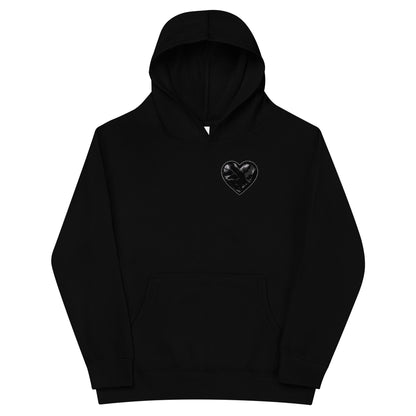 Performance | Youth Hoodie | Obsidian Heartbeat | Heart Crest Logo