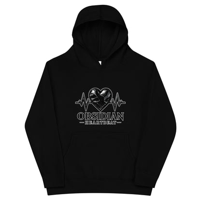 Performance | Youth Hoodie | Obsidian Heartbeat | Pulse Athletics Logo
