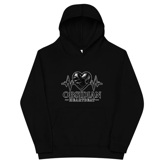 Performance | Youth Hoodie | Obsidian Heartbeat | Pulse Athletics Logo