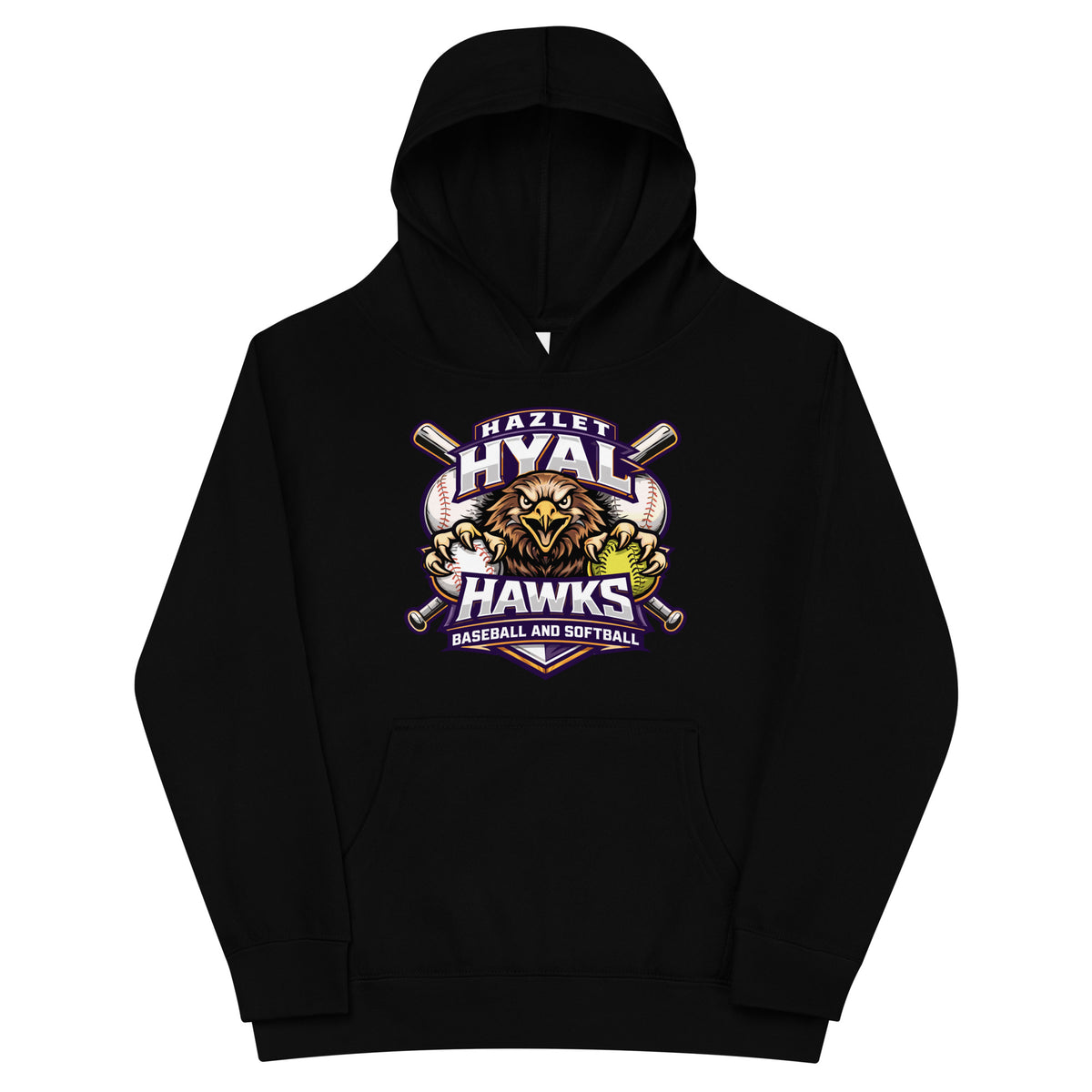 Performance | Youth Hoodie | HYAL Hawks | Emblem Logo