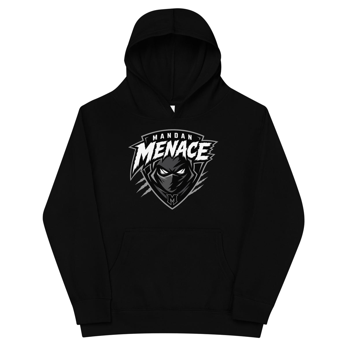 Performance | Youth Hoodie | Mandan Menace | Shield Logo