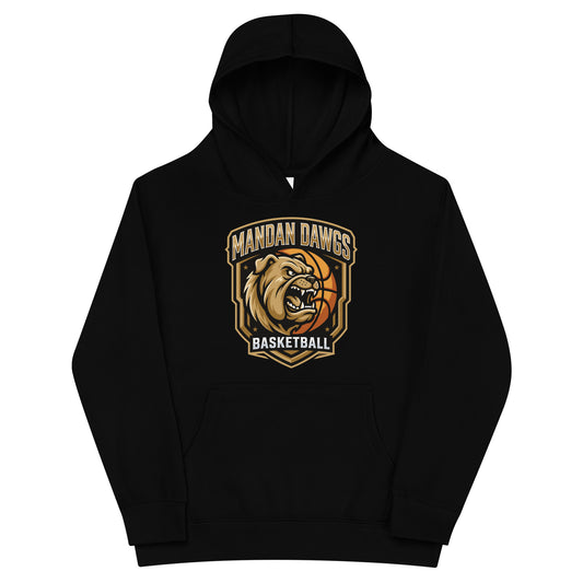 Performance | Youth Hoodie | Mandan Dawgs Basketball | Shield Logo