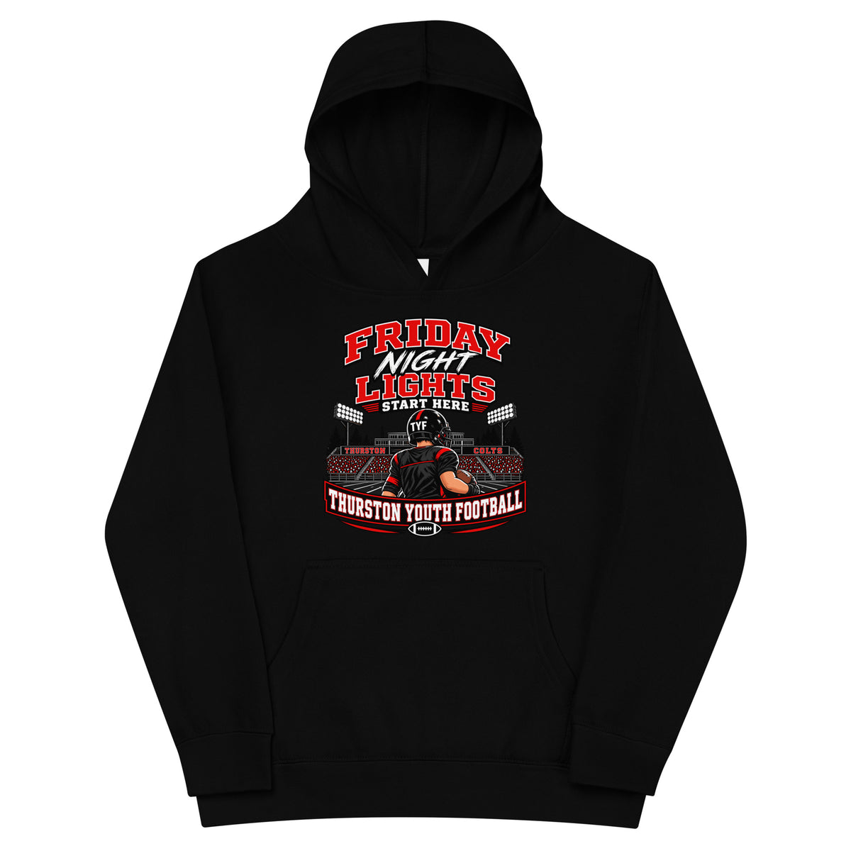 Performance | Youth Hoodie | Thurston Youth Football | Vanguard Logo