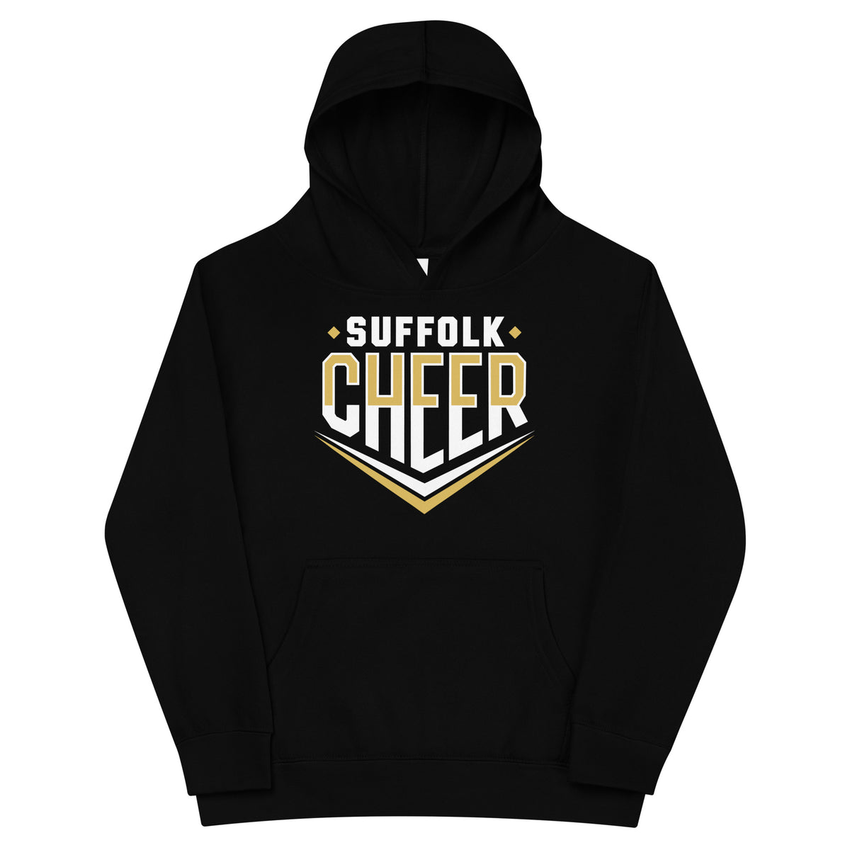 Performance | Youth Hoodie | Suffolk University Cheerleading | Emblem Logo