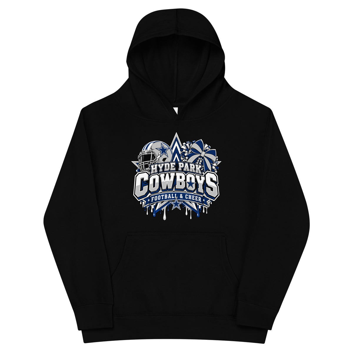 Performance | Youth Hoodie | Hyde Park Cowboys | Crest Logo