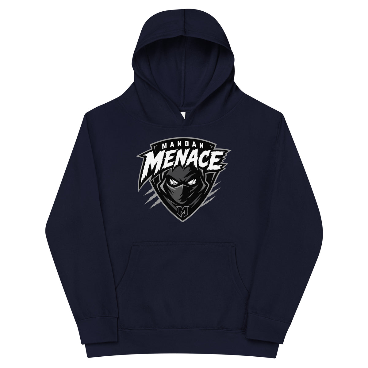 Performance | Youth Hoodie | Mandan Menace | Shield Logo