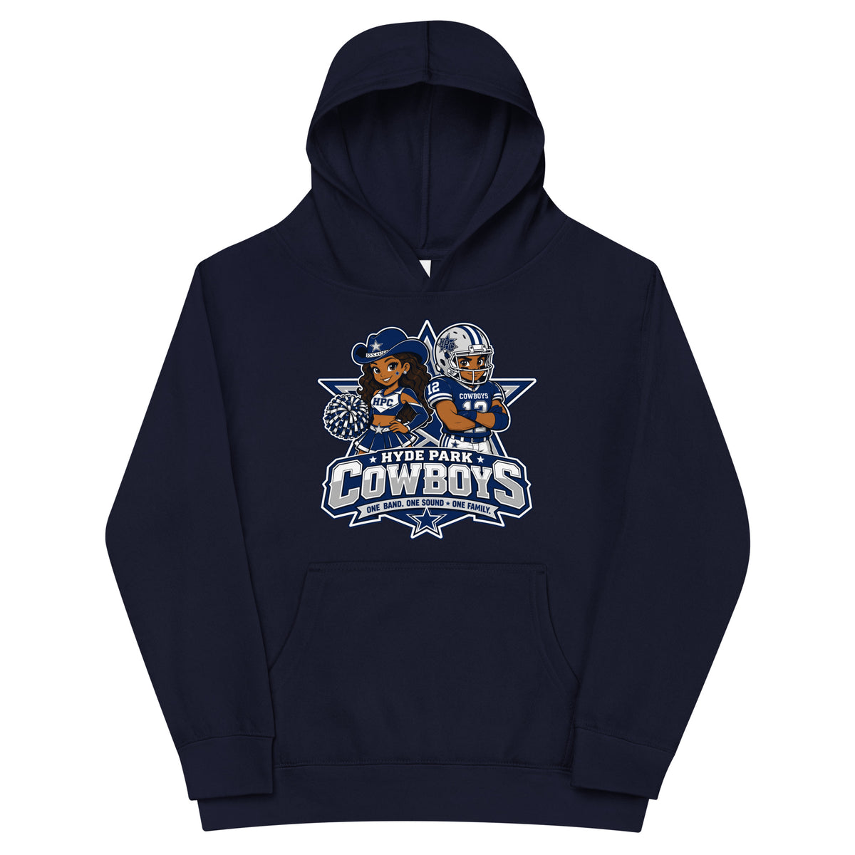 Performance | Youth Hoodie | Hyde Park Cowboys | Vanguard Logo