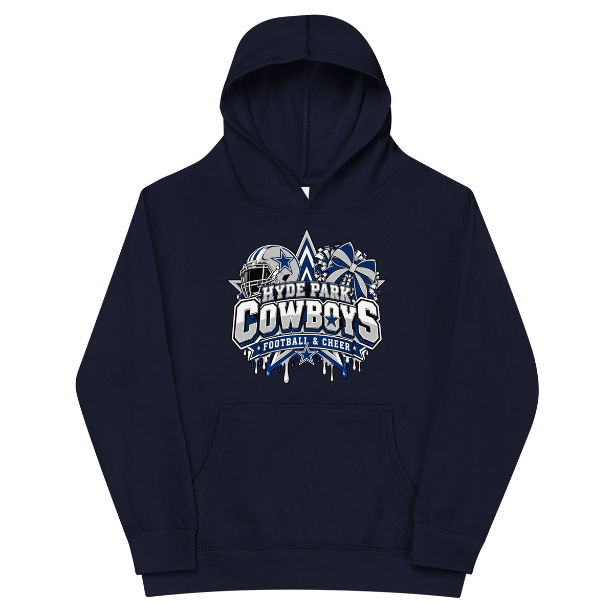Performance | Youth Hoodie | Hyde Park Cowboys | Crest Logo