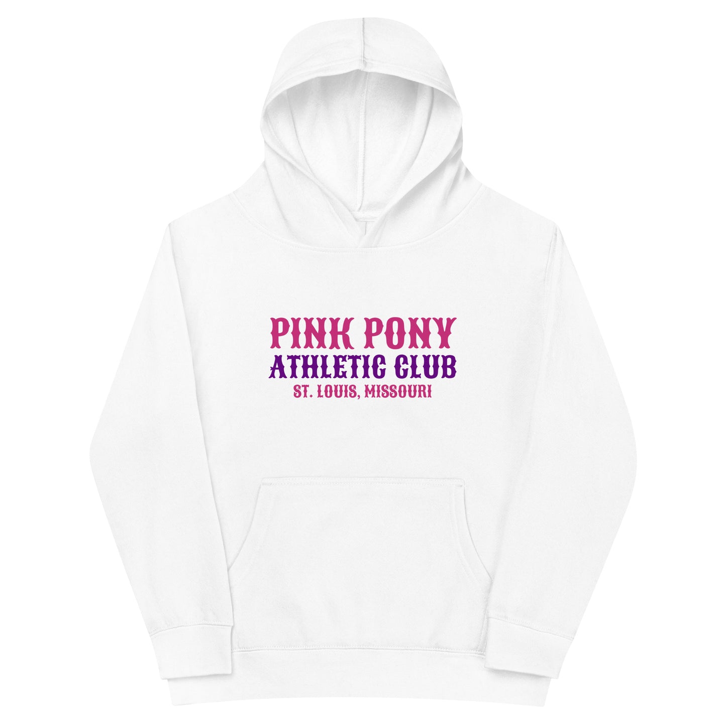 Performance | Youth Hoodie | Pink Pony Athletic Club | Athletic Wordmark Logo