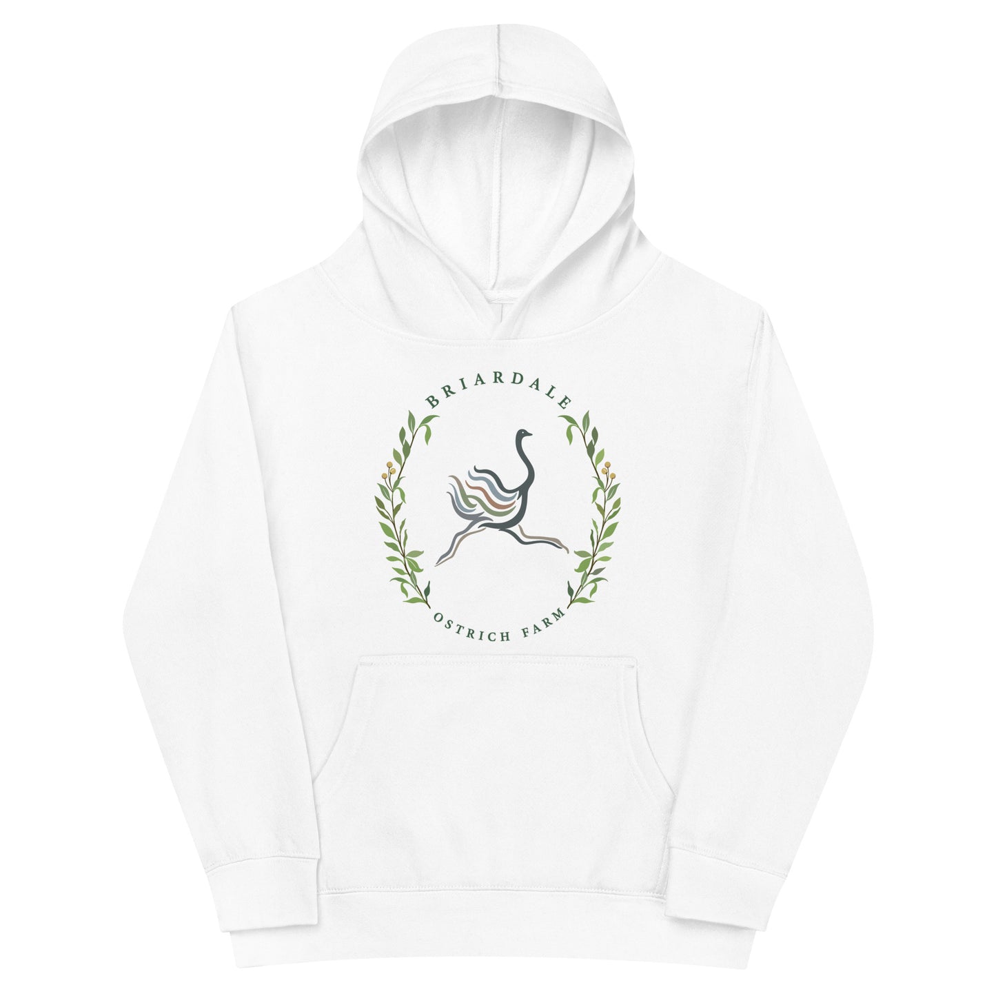 Performance | Youth Hoodie | Briardale Ostrich Farm | Crest Logo