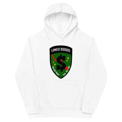 Performance | Youth Hoodie | The Lowest Bidders | Emblem Logo