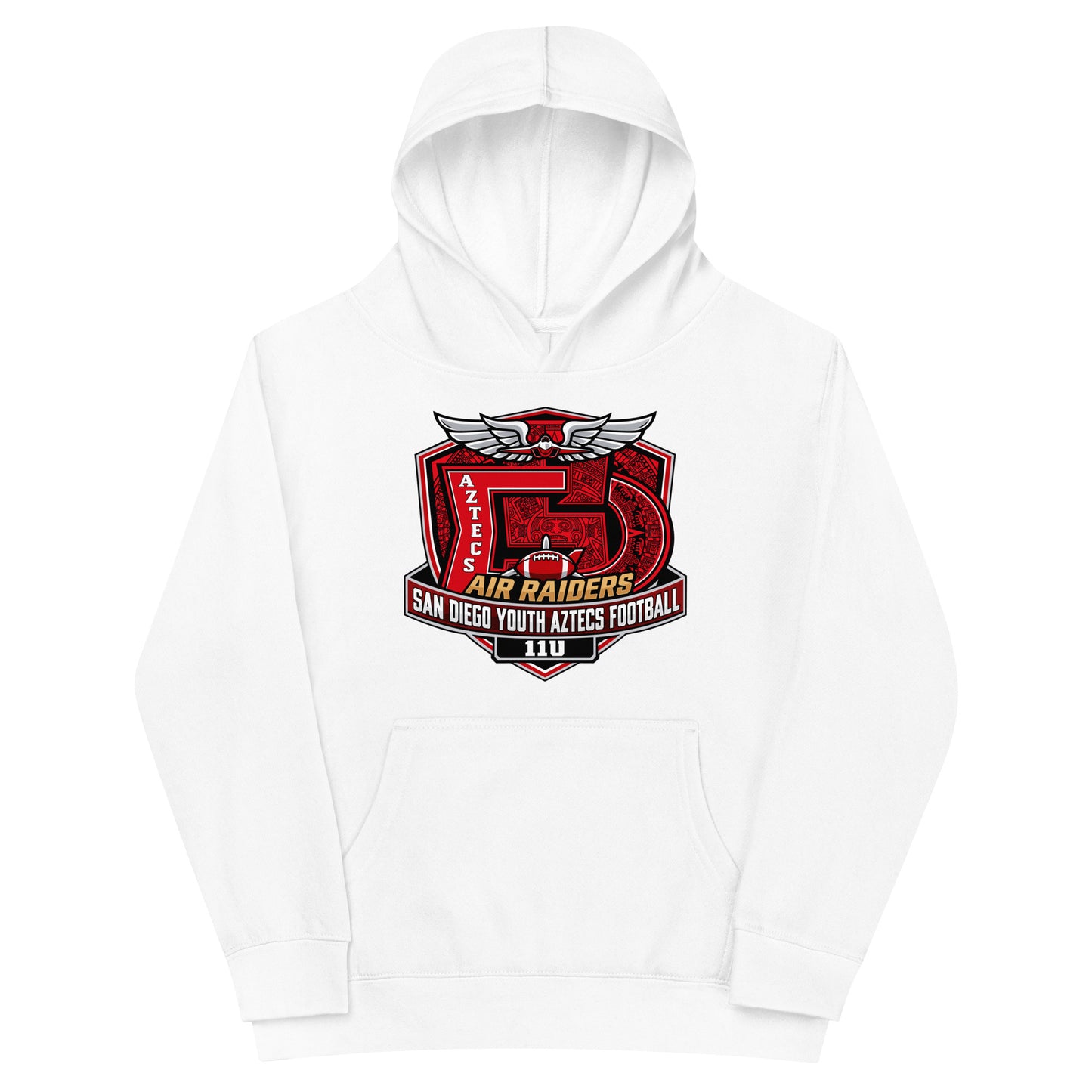 Performance | Youth Hoodie | San Diego Youth Aztecs Football 11u Air Raiders | Shield Logo