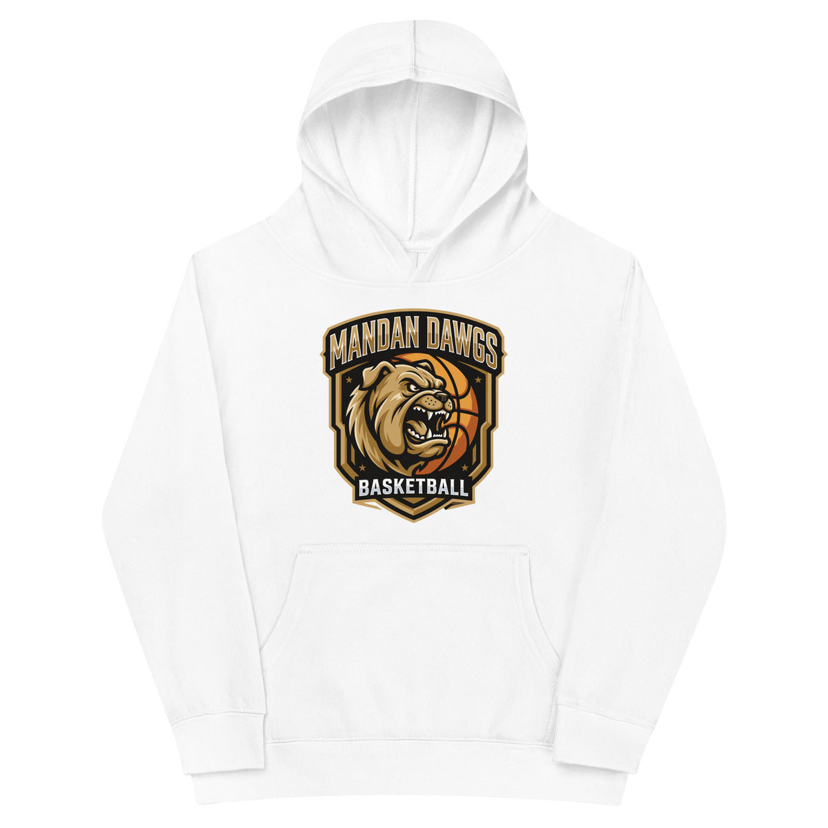 Performance | Youth Hoodie | Mandan Dawgs Basketball | Shield Logo