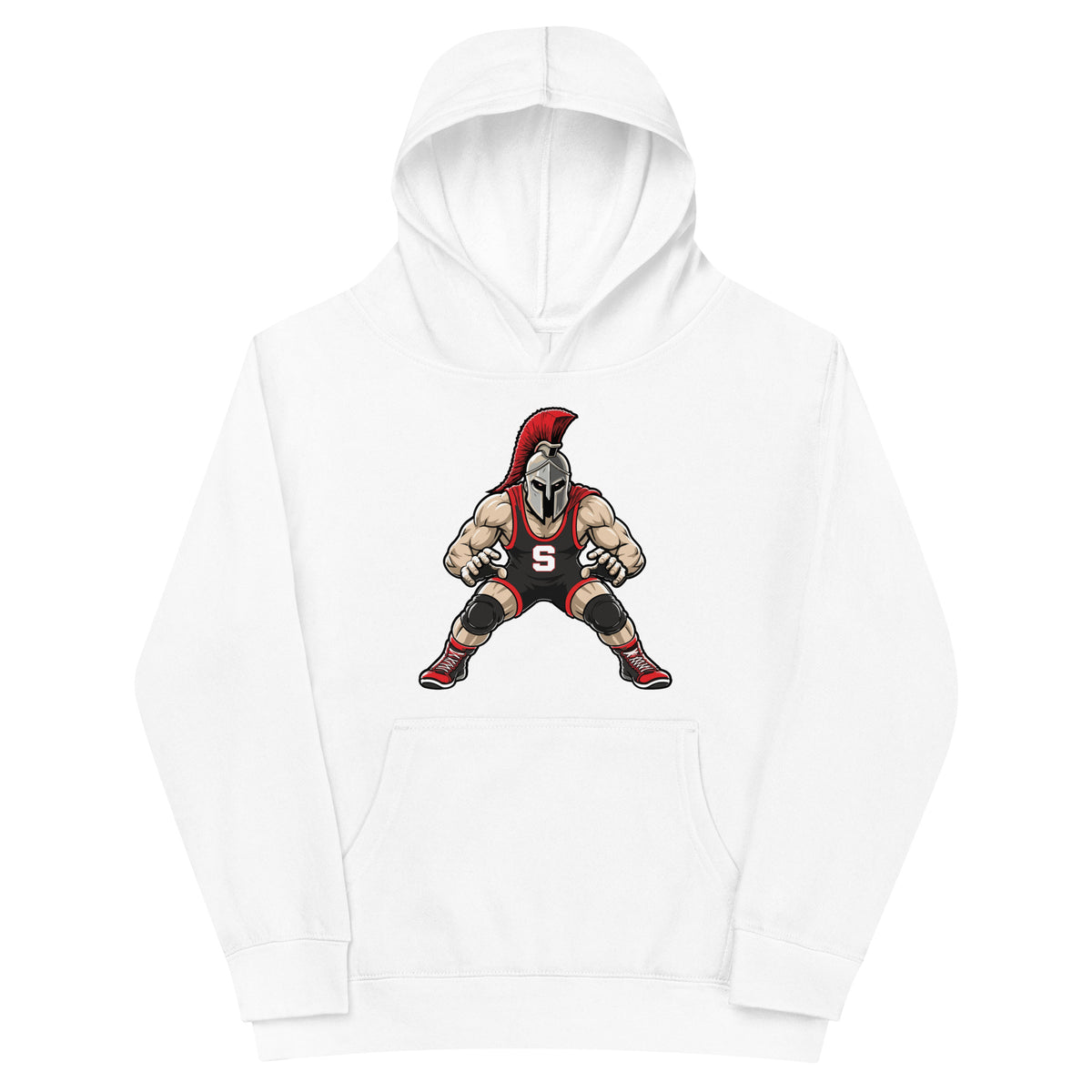 Performance | Youth Hoodie | Spartan Wrestling Club | Mascot Logo