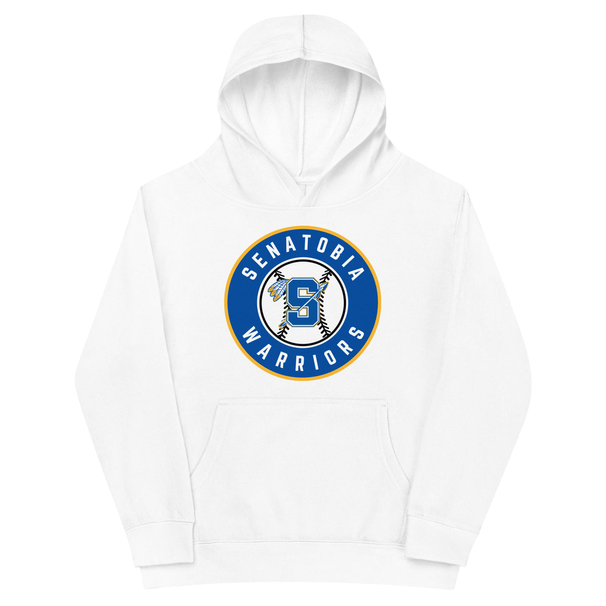 Performance | Youth Hoodie | Senatobia Warriors Baseball | Badge Logo