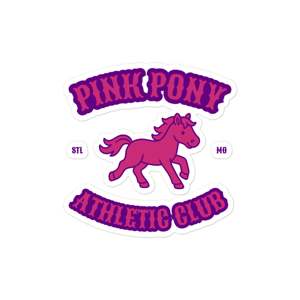 Stickers | Pink Pony Athletic Club | Crest Logo