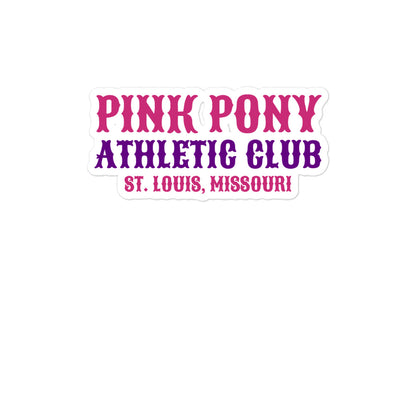 Stickers | Pink Pony Athletic Club | Athletic Wordmark Logo
