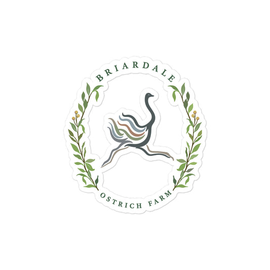 Stickers | Briardale Ostrich Farm | Crest Logo