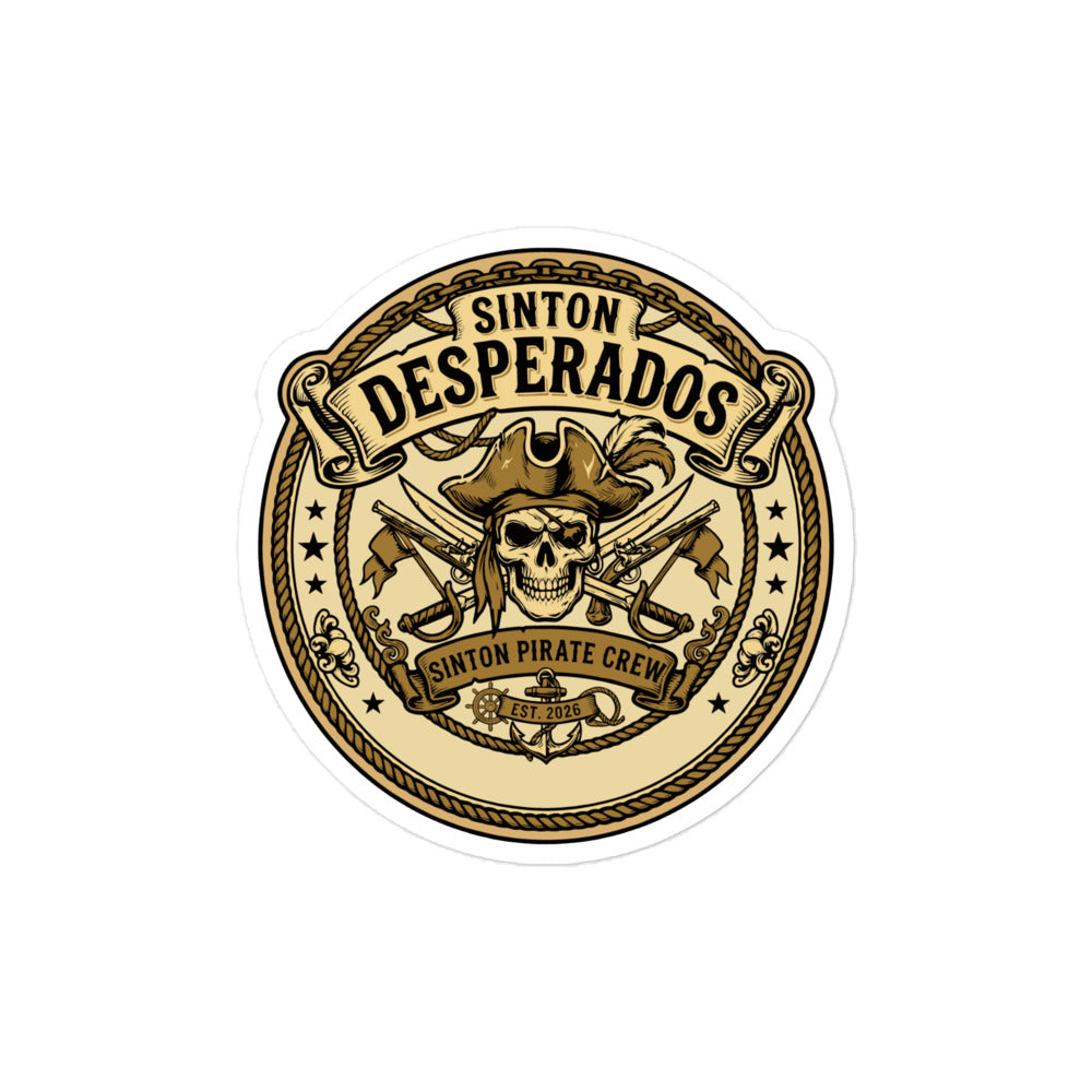 Stickers | Sinton Desperados Baseball | Badge Logo