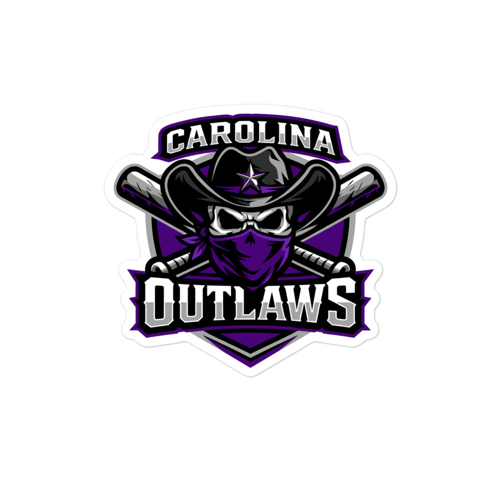 Stickers | Carolina Outlaws Baseball | Shield Logo