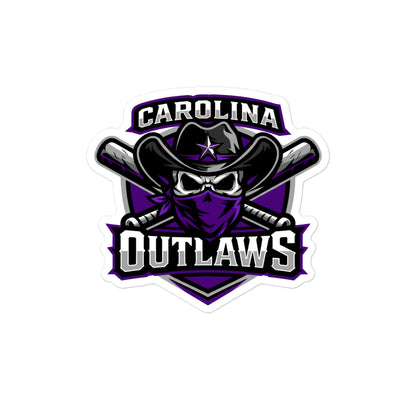 Stickers | Carolina Outlaws Baseball | Shield Logo