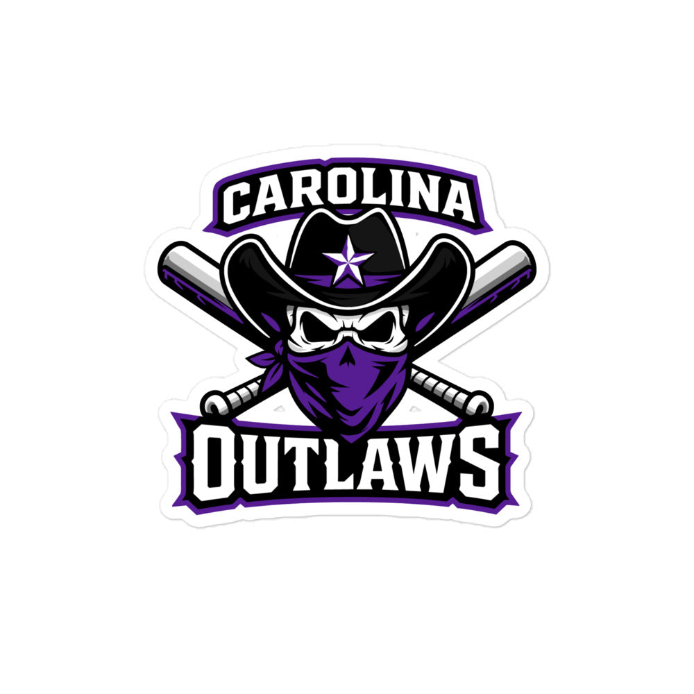 Stickers | Carolina Outlaws Baseball | Crest Logo