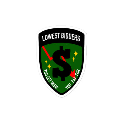 Stickers | The Lowest Bidders | Emblem Logo