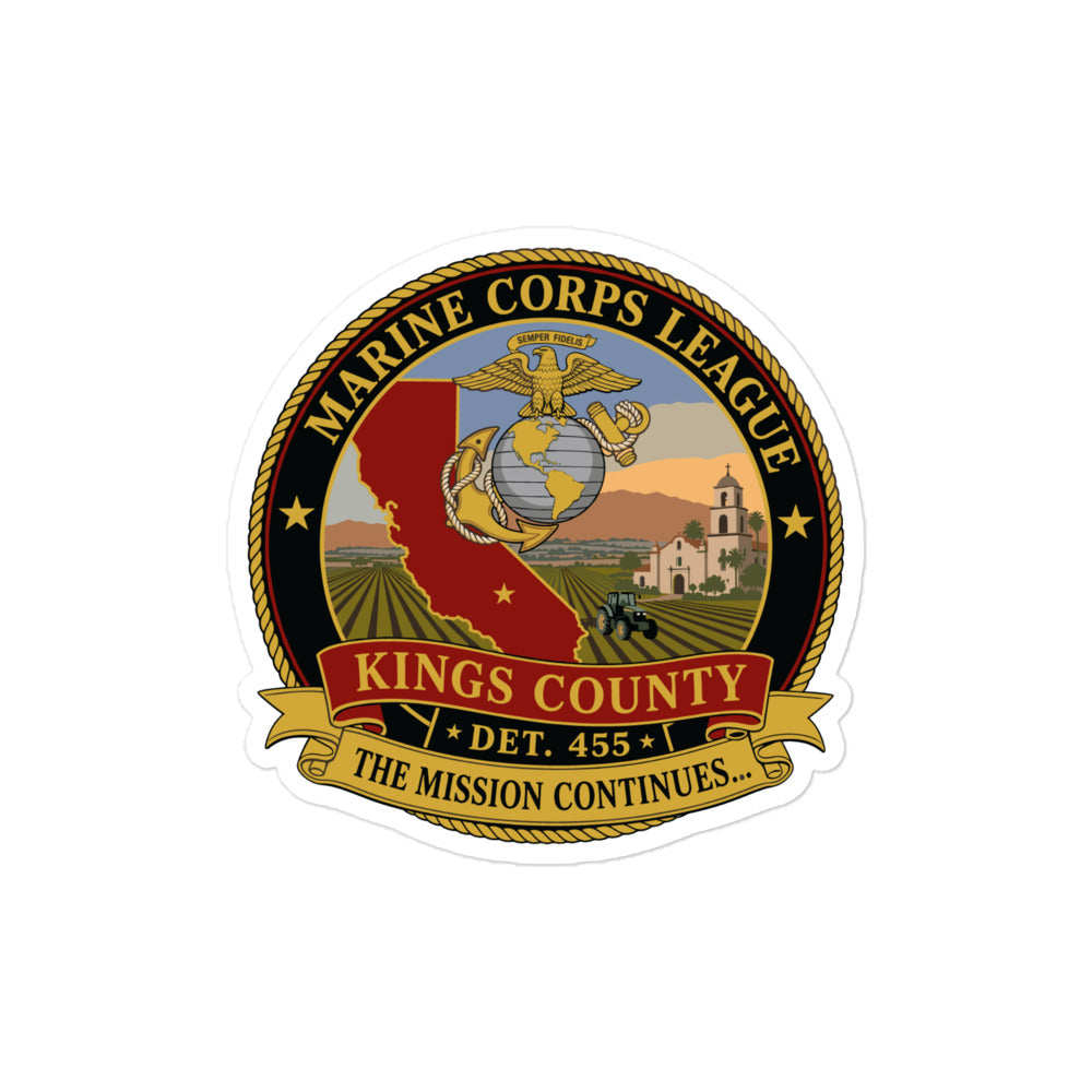 Stickers | Marine Corps League kings County Det 455 | Shield Logo