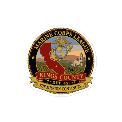 Stickers | Marine Corps League kings County Det 455 | Shield Logo
