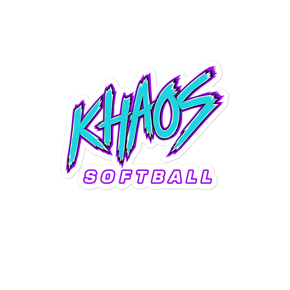 Stickers | Khaos Softball | Atlhetics Logo