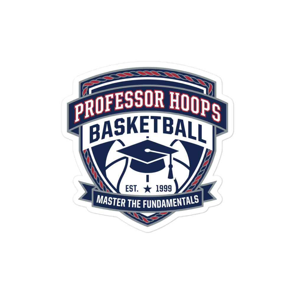 Stickers | Professor Hoops Basketball | Crest Logo
