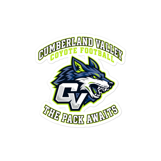 Stickers | Cumberland Valley Coyotes Football | Emblem Logo