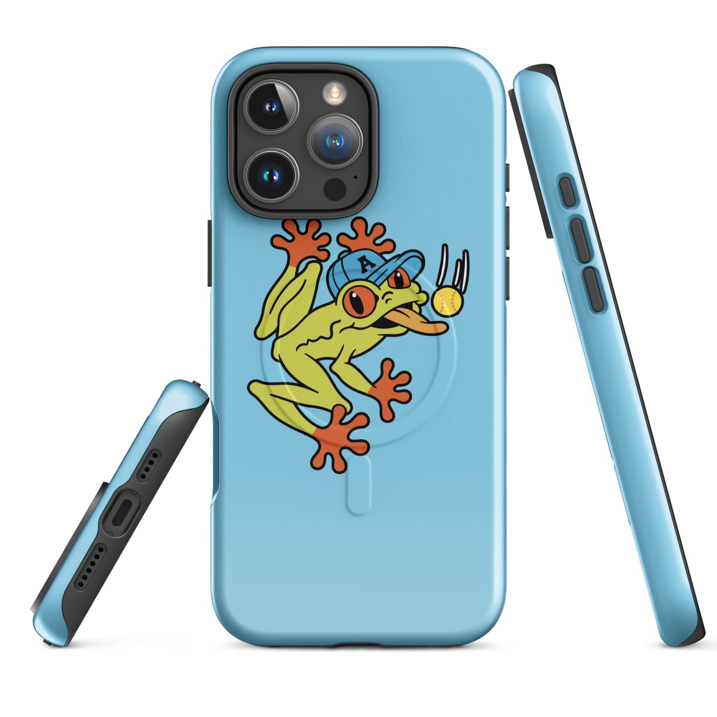 Magsafe Tough Case for iPhone | Aquasox Softball | Mascot Logo