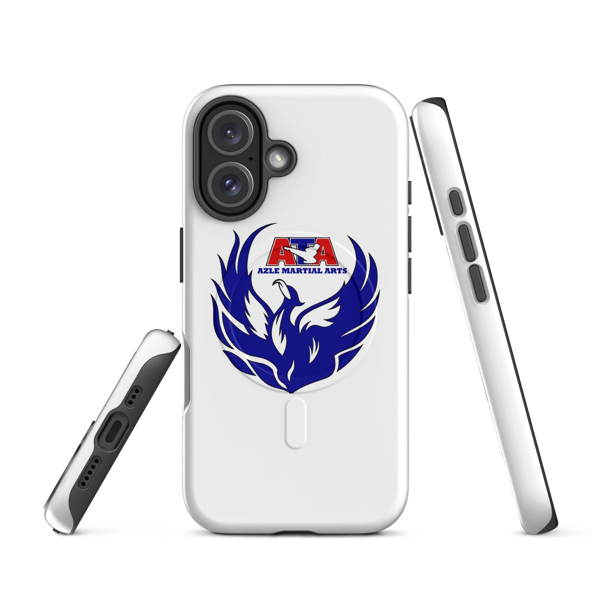 Magsafe Tough Case for iPhone | Azle Martial Arts | Blue Fire Crest Logo