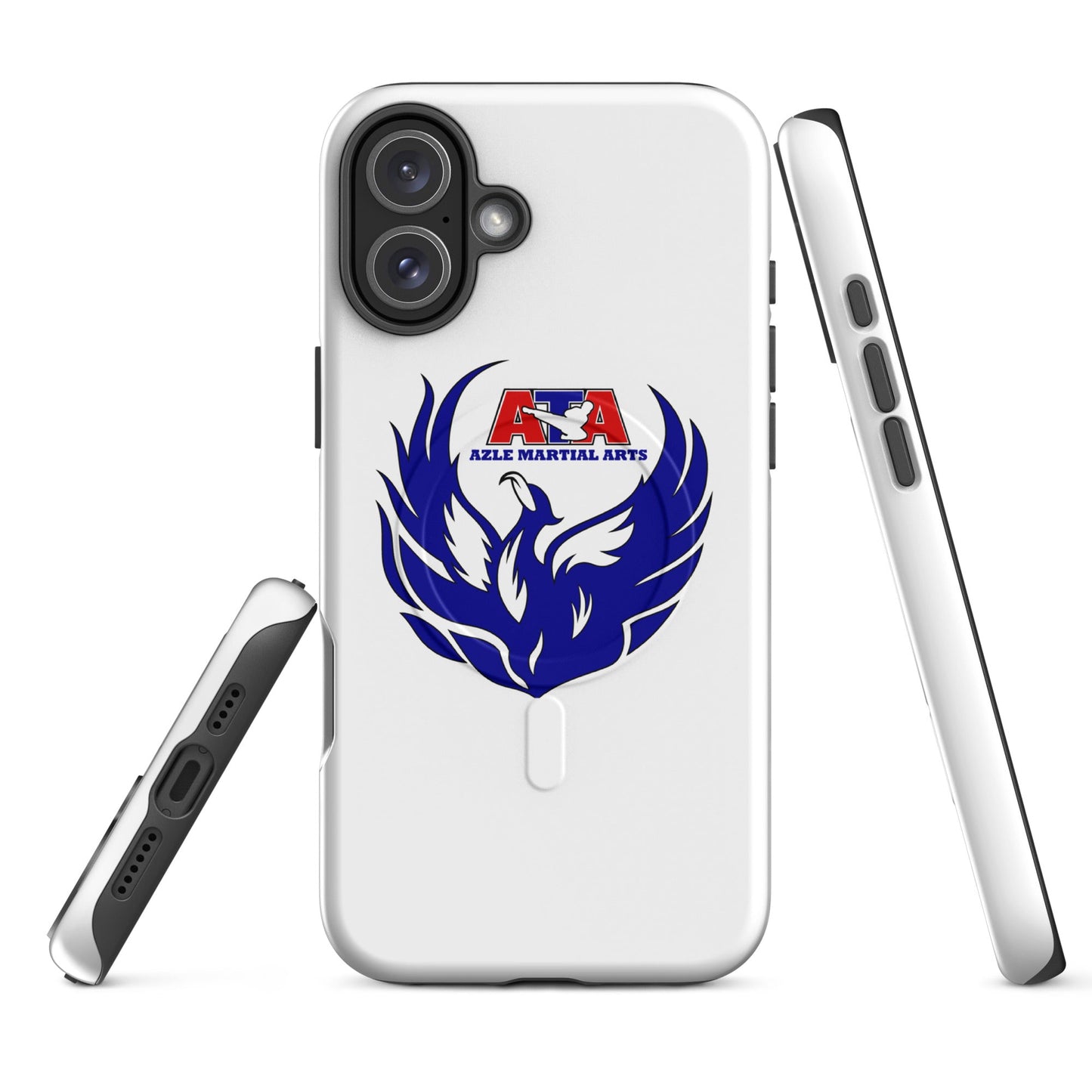 Magsafe Tough Case for iPhone | Azle Martial Arts | Blue Fire Crest Logo