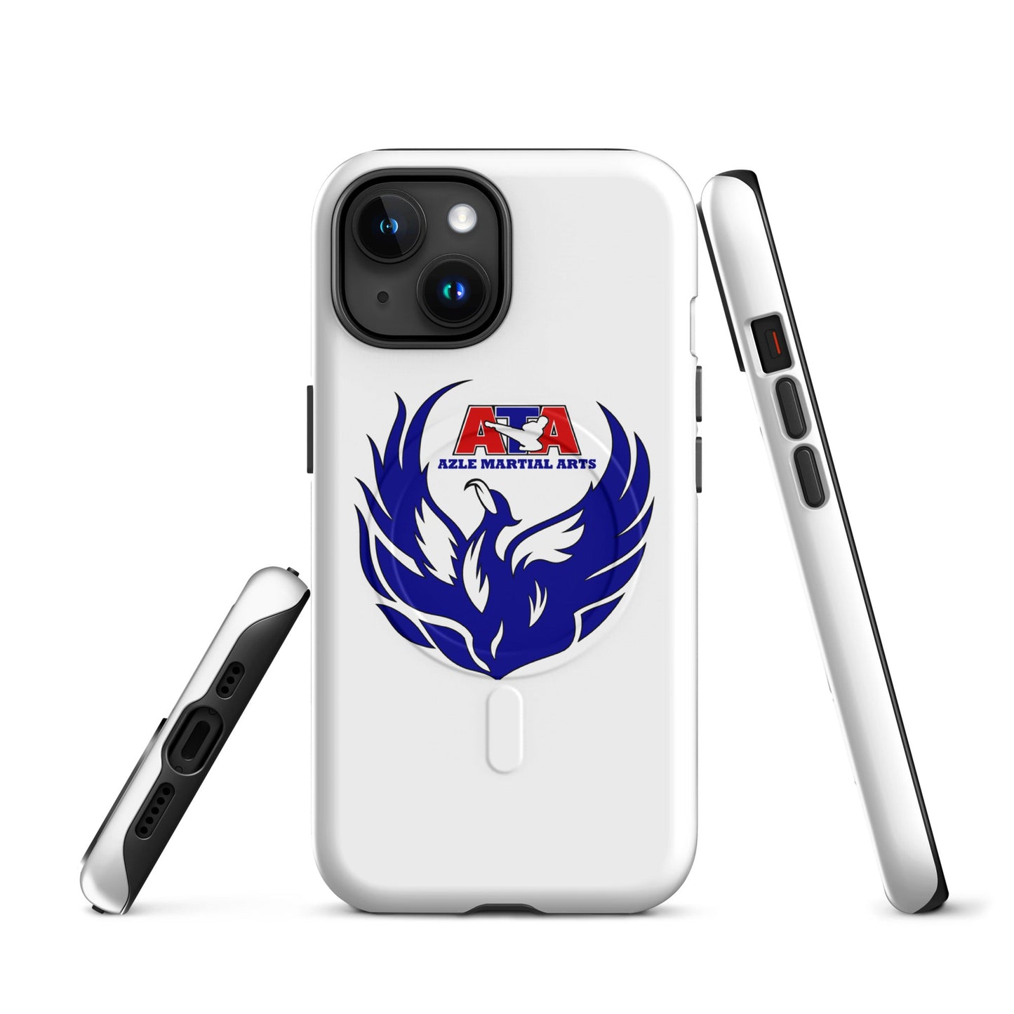 Magsafe Tough Case for iPhone | Azle Martial Arts | Blue Fire Crest Logo