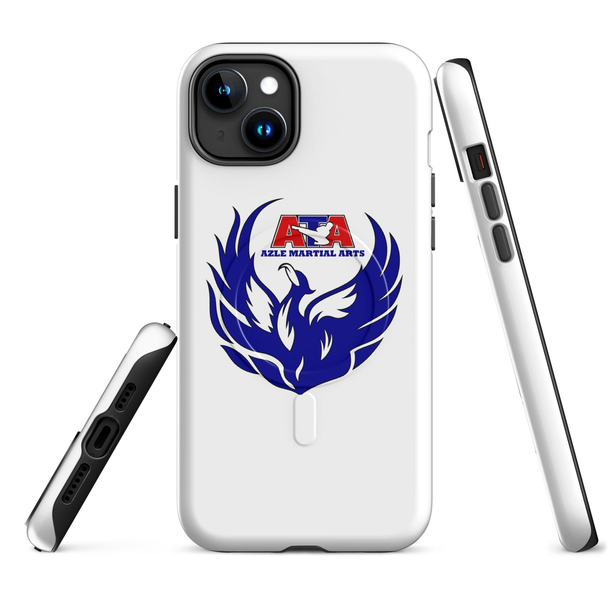 Magsafe Tough Case for iPhone | Azle Martial Arts | Blue Fire Crest Logo