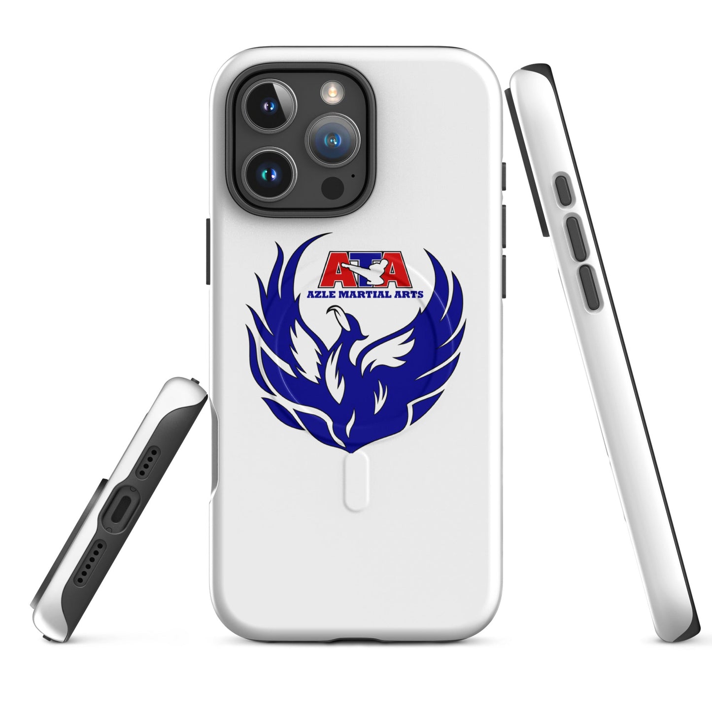 Magsafe Tough Case for iPhone | Azle Martial Arts | Blue Fire Crest Logo
