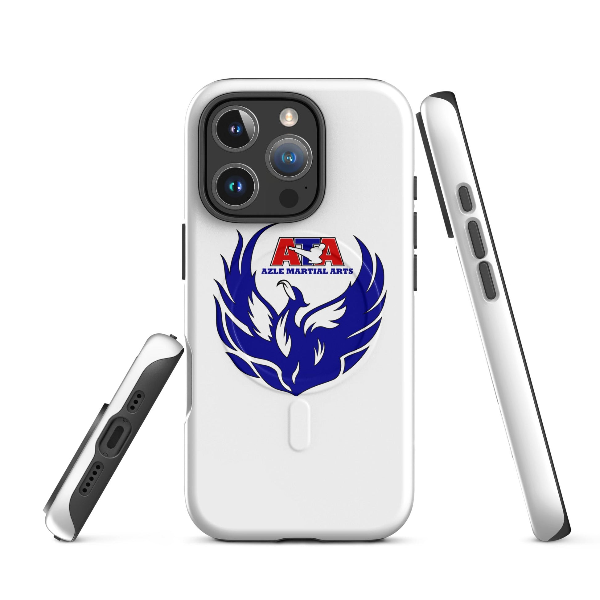 Magsafe Tough Case for iPhone | Azle Martial Arts | Blue Fire Crest Logo