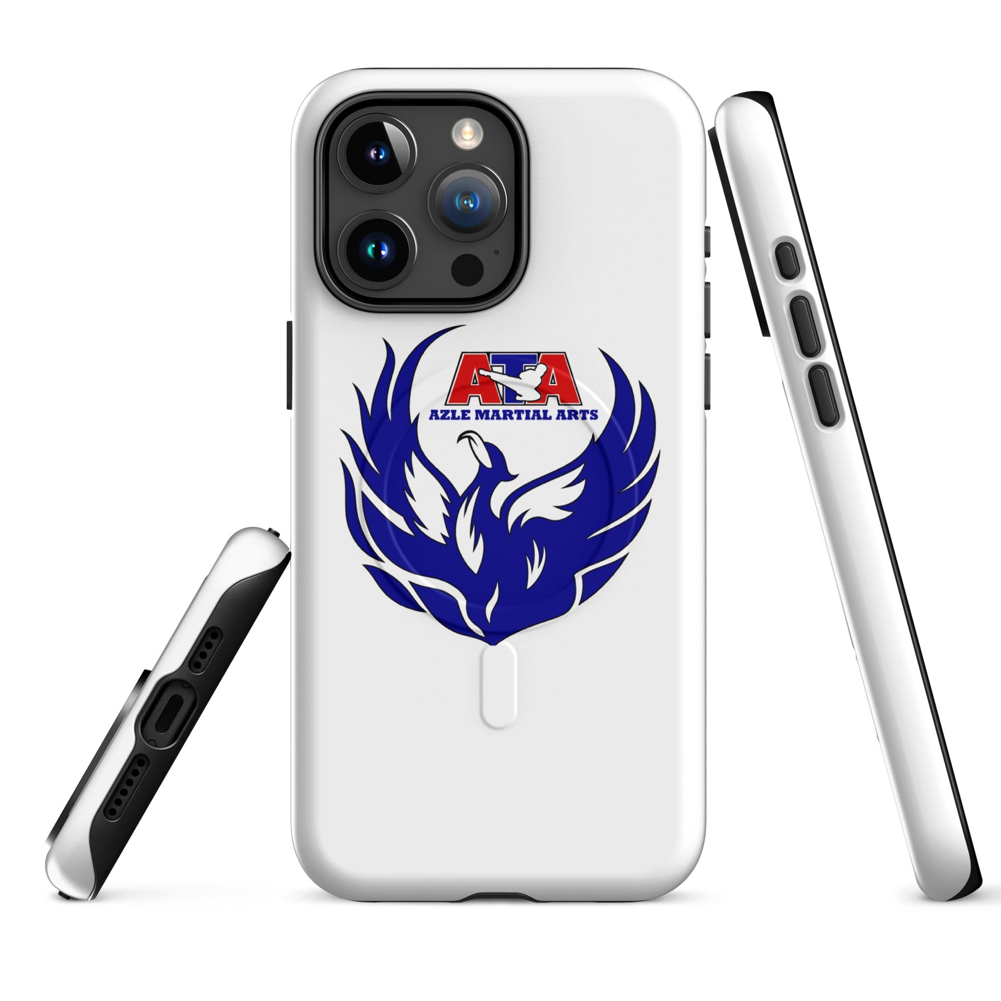 Magsafe Tough Case for iPhone | Azle Martial Arts | Blue Fire Crest Logo